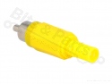 Cinch plug male yellow